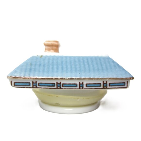 Original Lenox Spice Village Sage TOP ONLY Spice Jar Lid Cottage House Ceramic - Picture 2 of 6